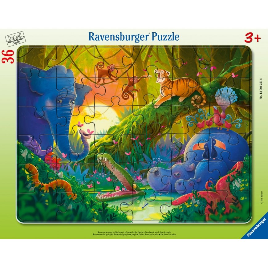 Ravensburger suuri palapeli 36 kpl: viidakko