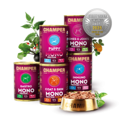 CHAMPER Gastro Монопротеин Индейка - консервированный корм для собак - 400 г