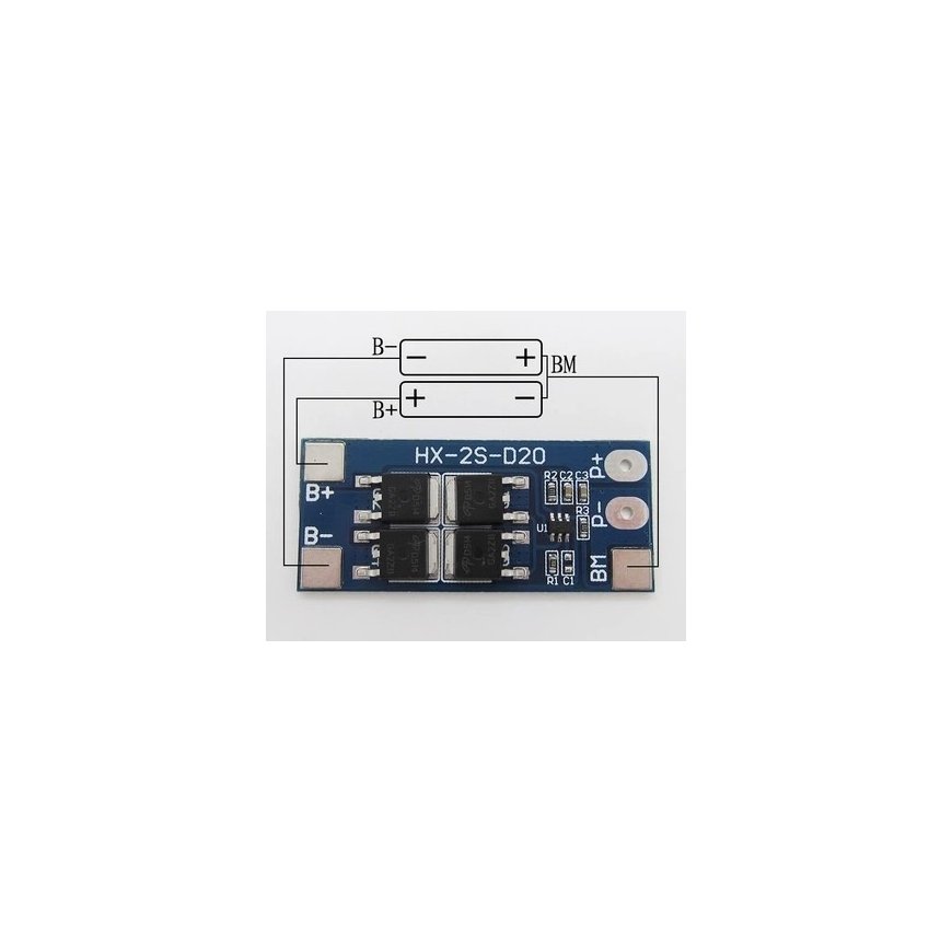 OEM Li-ion lithium battery 18650 charging module with protection 2S 13A – 2