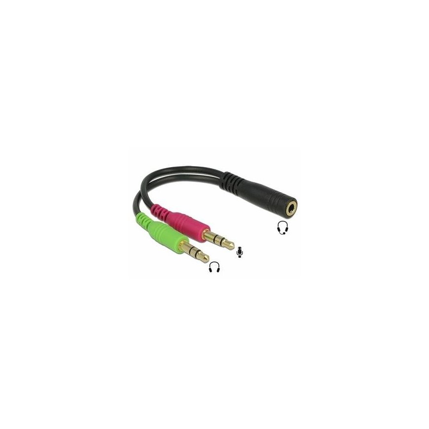 PremiumCord PREMIUMCORD адаптер 4-пиновый jack 3,5 мм для наушников и микрофона, 30 см