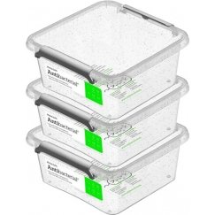 3 antibakterinių indelių rinkinys 850 ml ORPLAST