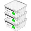 3 antibakterinių indelių rinkinys 850 ml ORPLAST 3 antibakterinių indelių rinkinys 850 ml ORPLAST