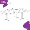 Elektrinis stalas Spacetronik Loris 124WW 180x120 Elektrinis stalas Spacetronik Loris 124WW 180x120