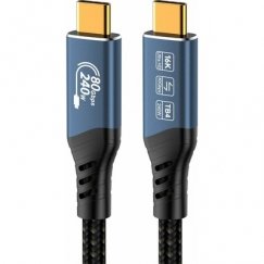 PremiumCord USB4™ Version 2.0 80Gbps 16K@60Hz 240W Thunderbolt 3 and 4 cable 1.5m