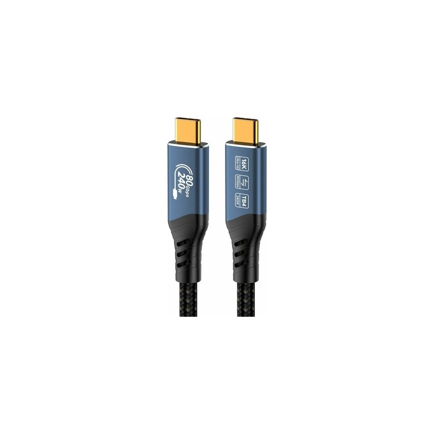 PremiumCord USB4™ Version 2.0 80Gbps 16K@60Hz 240W Thunderbolt 3 and 4 cable 1.5m