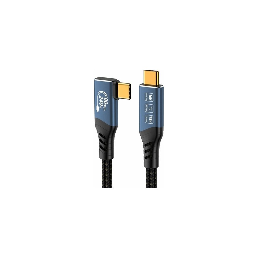 PremiumCord USB4™ Versija 2.0 80Gbps 16K@60Hz 240W Thunderbolt 3 ir 4 laidas 1.5m – 2