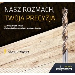 kobalto sukamasis grąžtas medienai HSS-Co5, 7mm, Alpen [0063300700100]