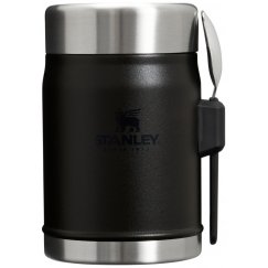 Stanley Легендарная Классическая Банка для Пищи, ruokatermos и спорк, 0.41 л, Черный 2.0