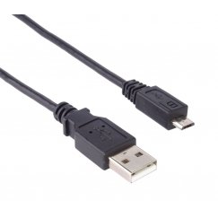 PremiumCord KU2M1F USB-kaabel USB 2.0 1 m USB A Micro-USB B Must