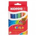 Kores JUMBO triangular chalks, 12 colors Kores JUMBO triangular chalks, 12 colors