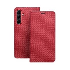 Dėklas Oem LUNA Book Carbon Samsung Galaxy A36 5G jaoks punane