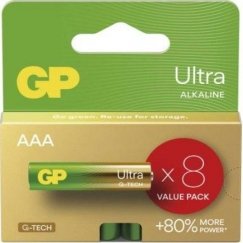 Šarminine patareid, AAA (LR03), AAA, 1,5 V, GP, blisterpakend, 8 tk, ULTRA