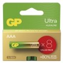 Šarminine patareid, AAA (LR03), AAA, 1,5 V, GP, blisterpakend, 8 tk, ULTRA Šarminine patareid, AAA (LR03), AAA, 1,5 V, GP, blisterpakend, 8 tk, ULTRA