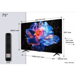TCL P6K 75P6K TV 190.5 cm (75") 4K Ultra HD Smart TV Wi-Fi Black