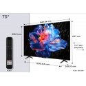 TCL P6K 75P6K tv 190,5 cm (75") 4K Ultra HD Älytelevisio Wi-Fi musta TCL P6K 75P6K tv 190,5 cm (75") 4K Ultra HD Älytelevisio Wi-Fi musta