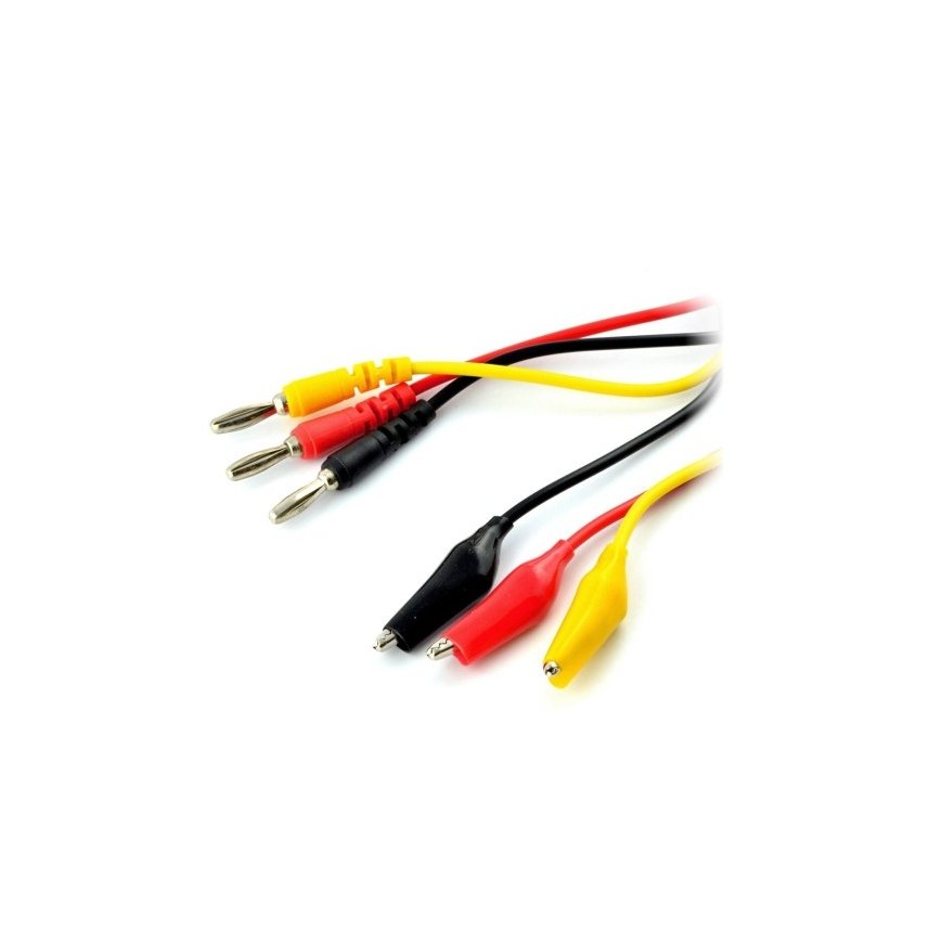 OEM Leads, measurement probes for multimeters - 3-piece alligator clips