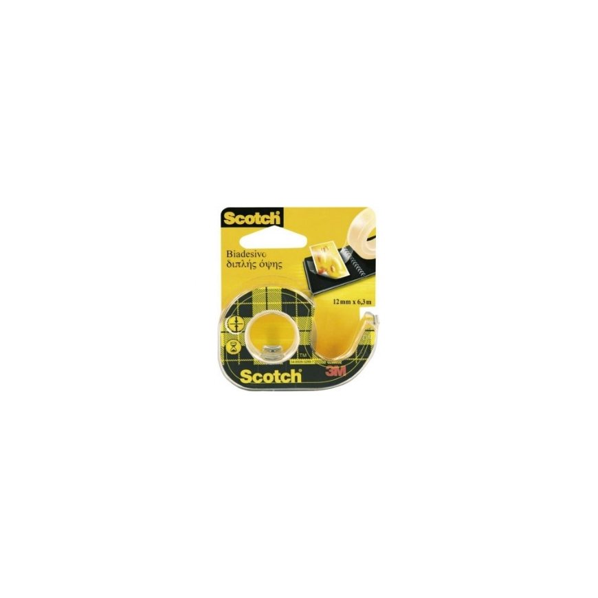 SCOTCH Double-Sided Adhesive Tape, 12.7 mm x 6.3 m, with dispenser – 2