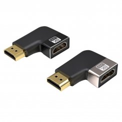 PREMIUMCORD adapter 8K HDMI A - HDMI A, F/M, 90° angle - left