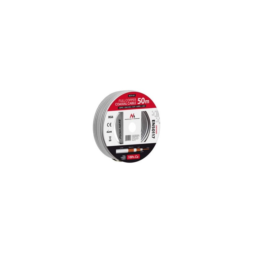 Kabel RG6 Spacetronik HOKA 102 CU Dualshield 50m