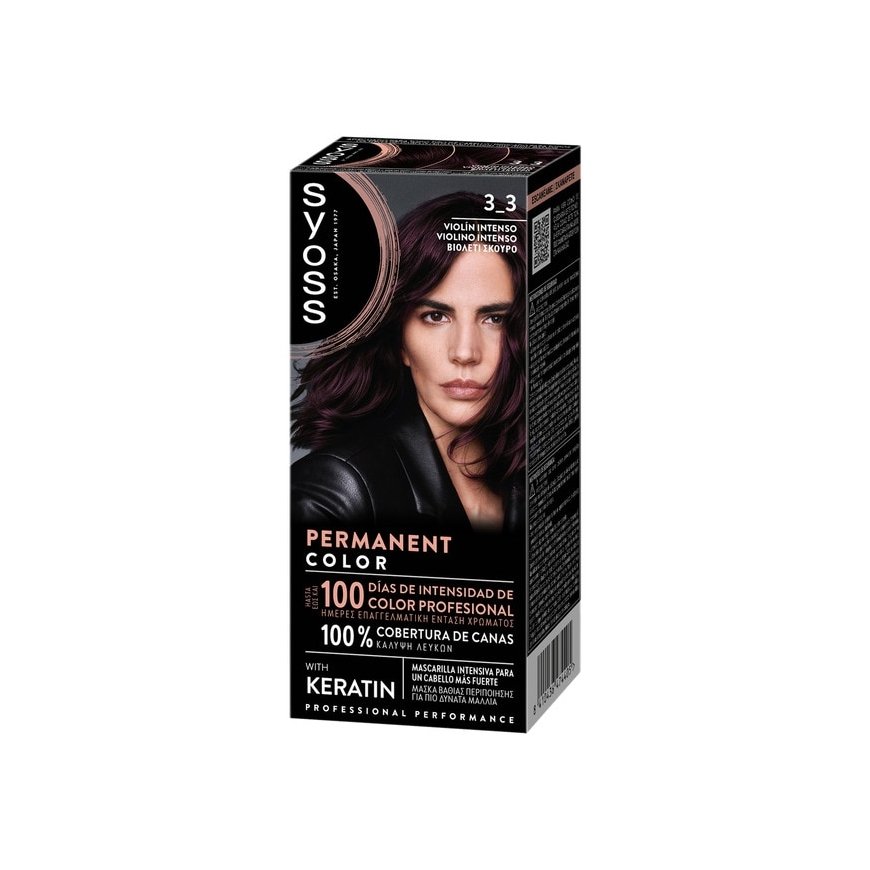 Syoss PERMANENT COLOR 3.3-Intense Violet 1 pc – 2