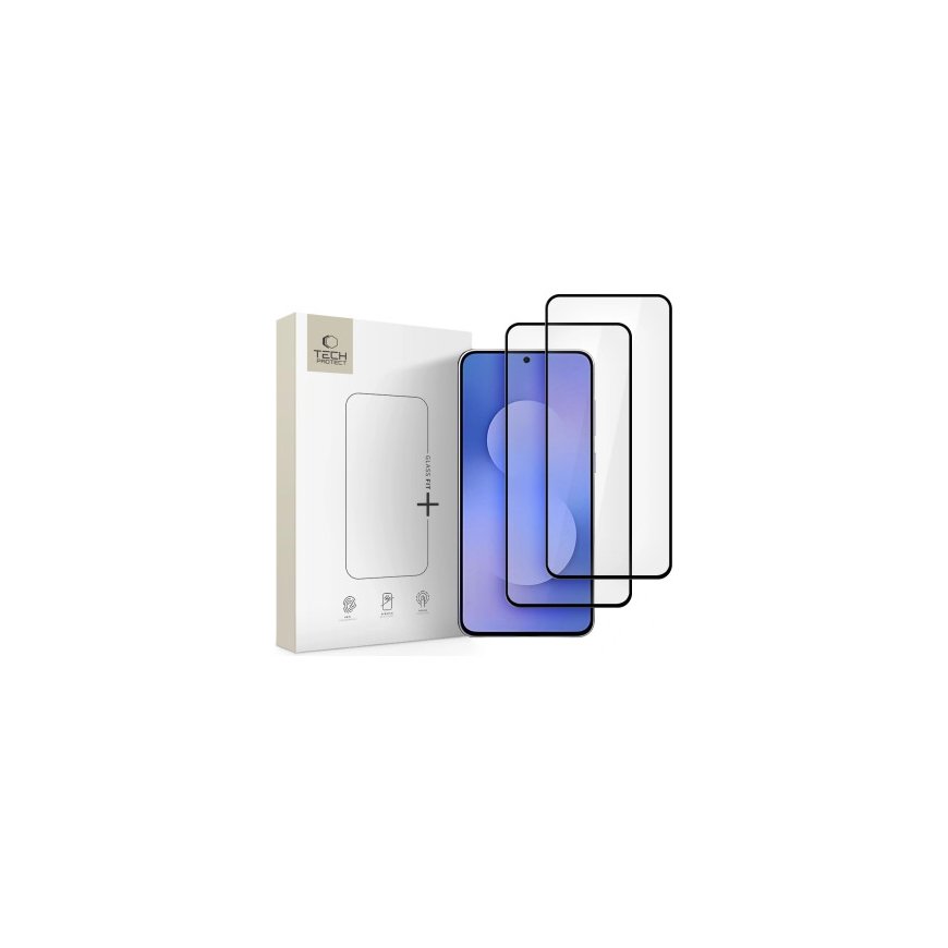 Tech-Protect Glass Fit+ 2-pack защитное стекло для Samsung Galaxy S25 FE - черный