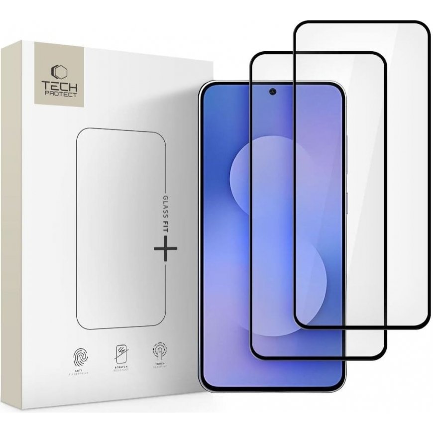 Tech-Protect Glass Fit+ 2-pack защитное стекло для Samsung Galaxy S25 FE - черный – 2