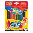 Colorful pencils, triangular, thick JUMBO COLORINO, 10 colors Colorful pencils, triangular, thick JUMBO COLORINO, 10 colors