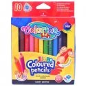 Colorful pencils, triangular, thick JUMBO COLORINO, 10 colors Colorful pencils, triangular, thick JUMBO COLORINO, 10 colors