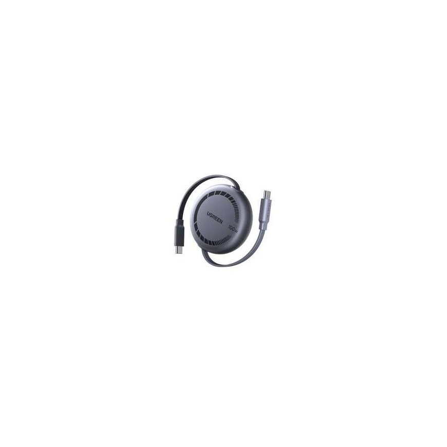 Ugreen 65905 Pikakäynnistyvä rullattava kaapeli USB-C:stä USB-C:hen 1m