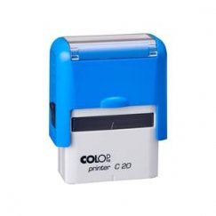COLOP Printer C20, blue body, blue pad