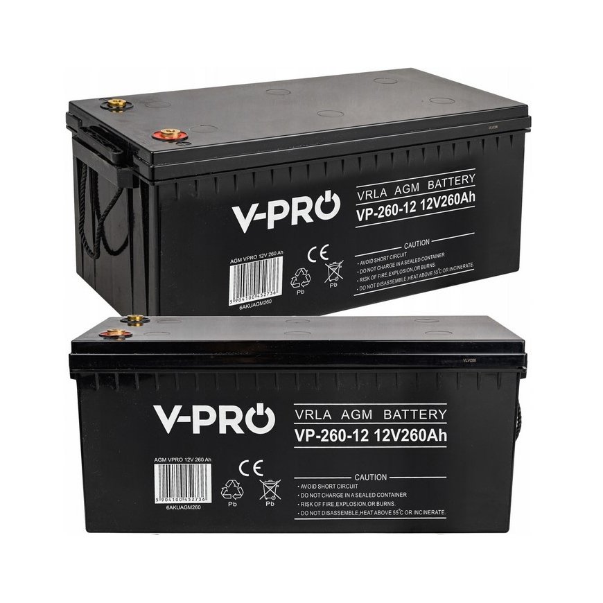 Akumuliatorius VOLT POLSKA AGM VPRO 12V 260Ah