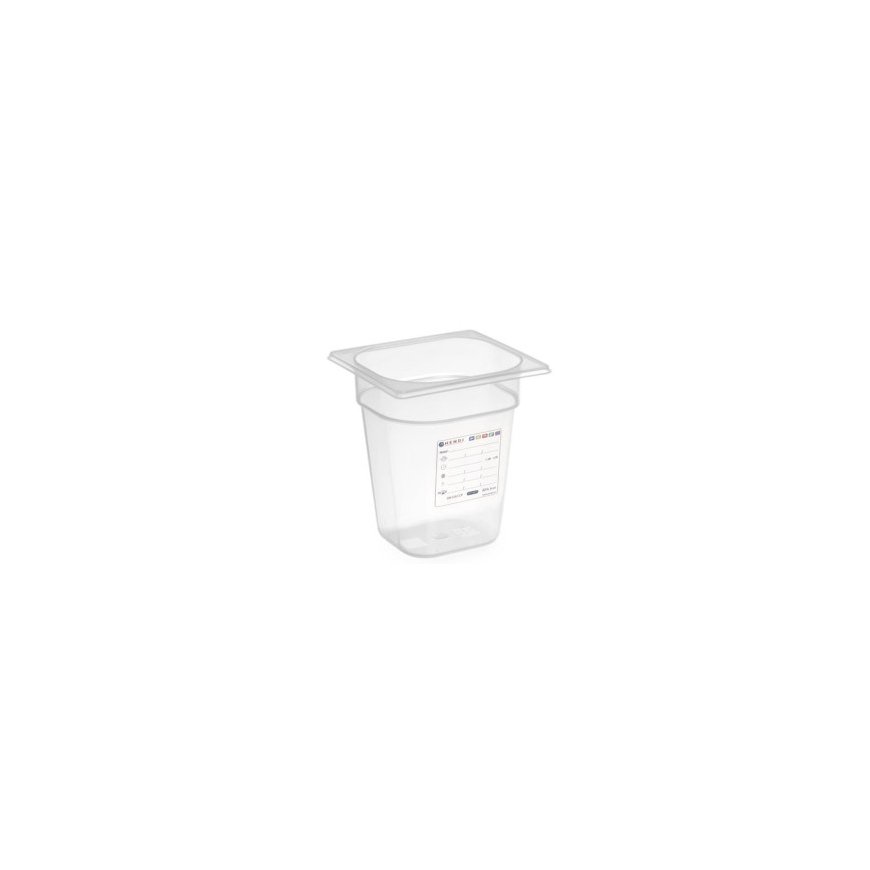 Polypropeeniastia GN 1/6 h 100 mm - Hendi 880470