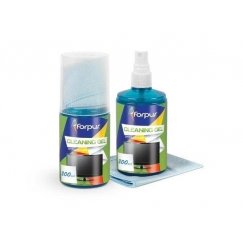 Näytön puhdistussetti Forpus (neste 200ml, liina)