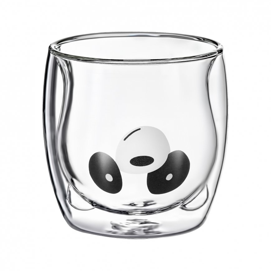 Verre Panda 300 ml AMBITION termos stiklinė vaikams
