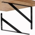 OEM Shelf Bracket 300x185mm - black - metal Bracket - Handle OEM Shelf Bracket 300x185mm - black - metal Bracket - Handle