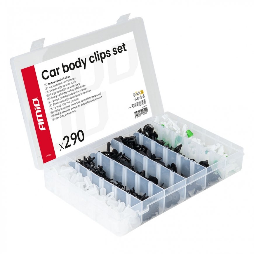 Set of car clips medium 290 pcs. amio-04742 – 2