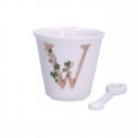 LA PORCELLANA BIANCA UNICO muki lusikalla 75 ml, kuvio W LA PORCELLANA BIANCA UNICO muki lusikalla 75 ml, kuvio W
