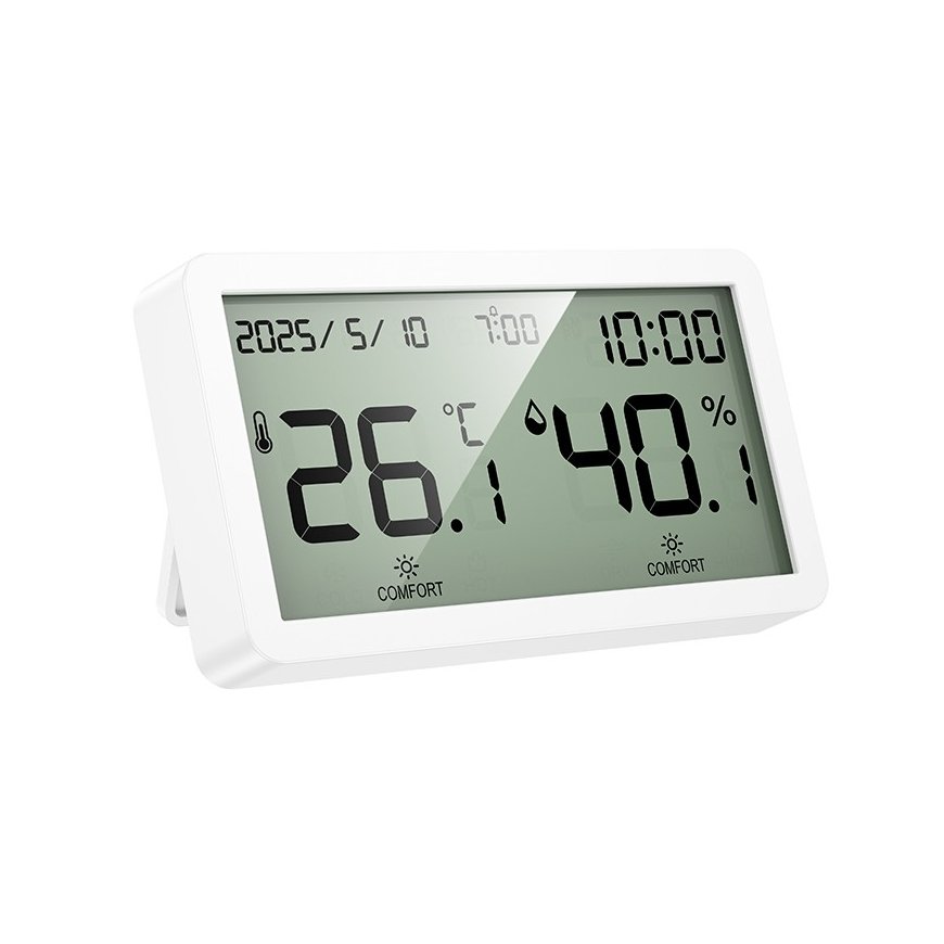 Elektroninis laikrodis su higrotermometru Hoco HX42 baltos spalvos – 2