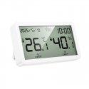 Elektroniskais pulkstenis ar higrotermometru Hoco HX42 balts Elektroniskais pulkstenis ar higrotermometru Hoco HX42 balts