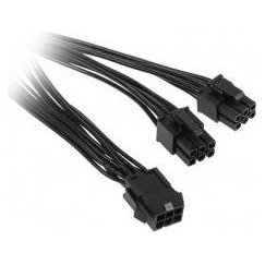 Kolink Adapter 6-Pin-PCIe to 2x 6-Pin-PCIe Connector, Black, 15cm