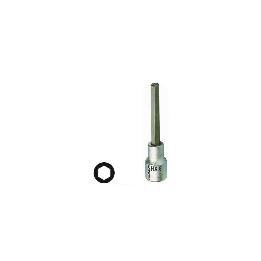 Galvutė, pikendatud kuuekülgse otsikuga PROXXON 1/2" 6 mm