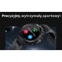 Išmanusis laikrodis Gravity GT7-6, juodos spalvos korpusas su pilkos spalvos dirželiu. Išmanusis laikrodis Gravity GT7-6, juodos spalvos korpusas su pilkos spalvos dirželiu.