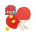 WOOPIE Pöytätennismailasarja kolmen pallon kanssa WOOPIE Pöytätennismailasarja kolmen pallon kanssa