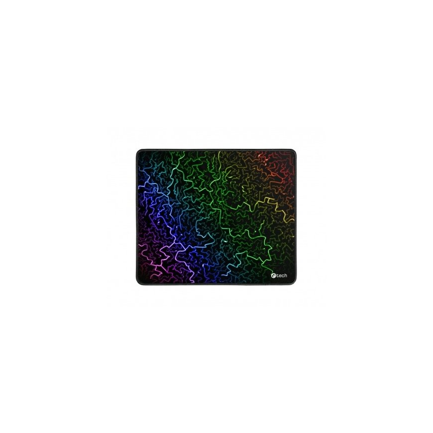C-TECH Gaming Mouse Pad ANTHEA ARC, colorful, designed for gaming, 320x270x4mm, stitched edges