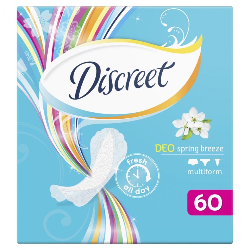 Hügieenisidemed DISCREET Spring Breeze, 60 tk.