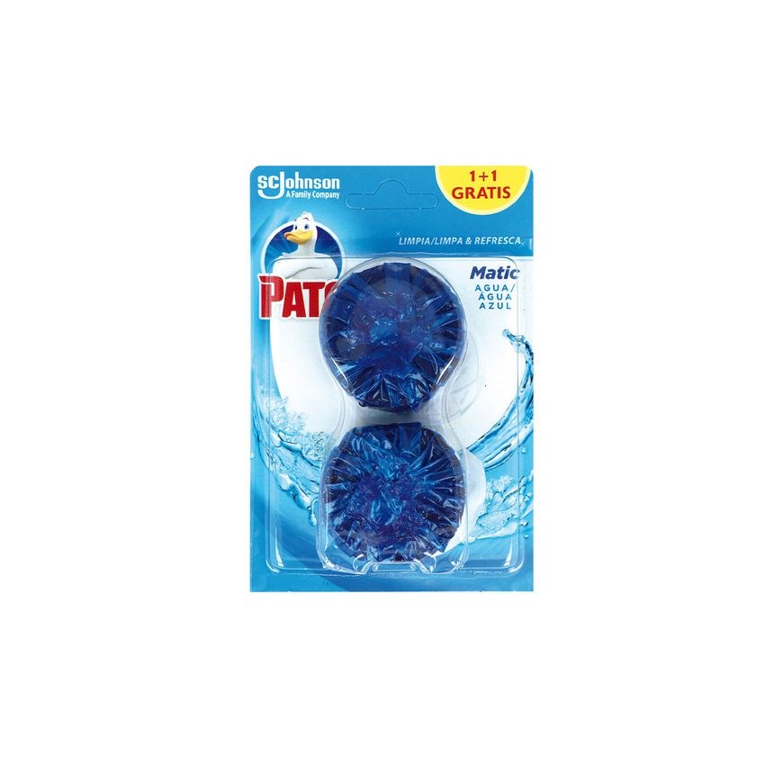 Освежитель воздуха для туалета Pato 2 x 50 г Agua Azul Dezodorantas
