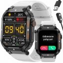 Gravity GT6-8 Smart Watch, Black Case with White Strap Gravity GT6-8 Smart Watch, Black Case with White Strap