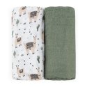 Petite&Mars Misty - bamboo muslin diaper, set of 2 | Llama Vibes Petite&Mars Misty - bamboo muslin diaper, set of 2 | Llama Vibes
