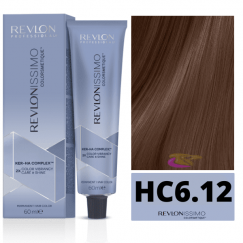 Revlonissimo Colorsmetique High Coverage juukseid värv 6,12-Tumedalt Külm Pruunikaskollane 60ml
