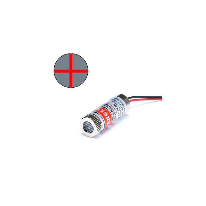 Oem lāzera modulis 12mm 650nm 5mW - projektē plusa formas līnijas – 2